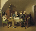 Conversation over a round table - Vasily Perov
