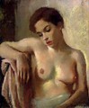 A seated nude - Vera Rockline