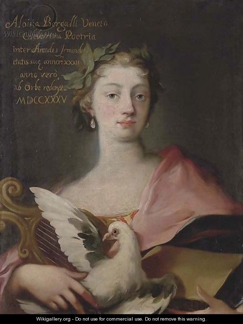 Portrait of Luisa Bergalli (1703-1779), as the Arts - Venetian School