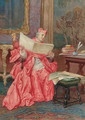 A cardinal reading - Victor Cacciarelli