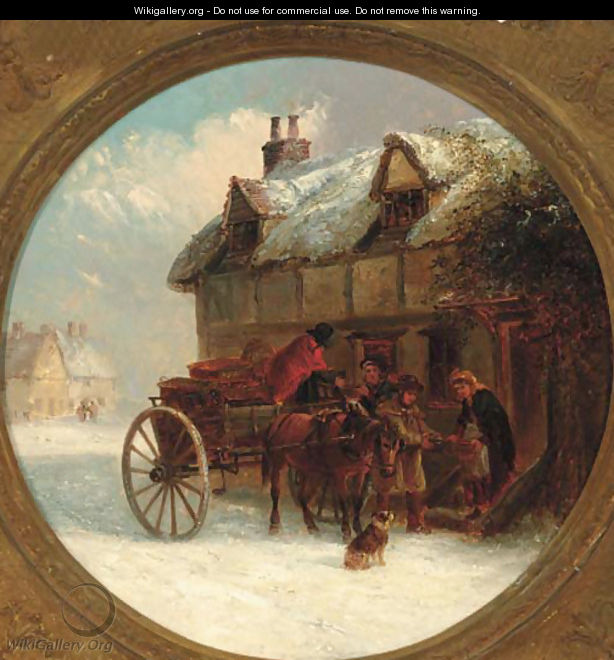 Delivering supplies in a winter landscape - Thomas Smythe