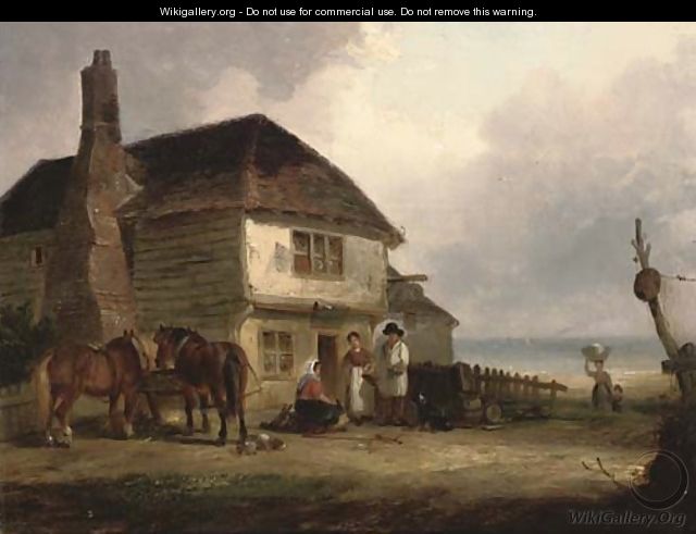 A cottage on the shore - Thomas Smythe