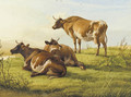 Cattle resting in a meadow - Thomas Sidney Cooper