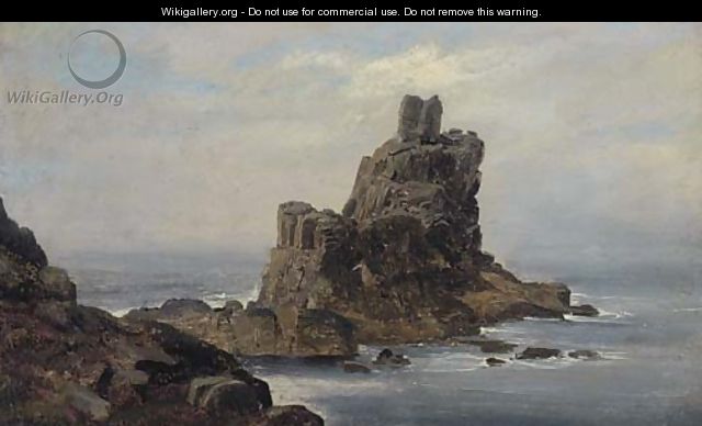 A rocky coast - Thomas Sidney Cooper