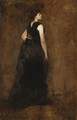Woman in Black Portrait of Maria Oakey Dewing - Thomas Wilmer Dewing