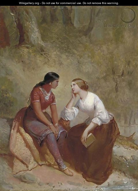 The Meeting of Hetty and Hist - Tompkins Harrison Matteson