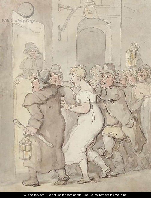 At the watch tower - Thomas Rowlandson