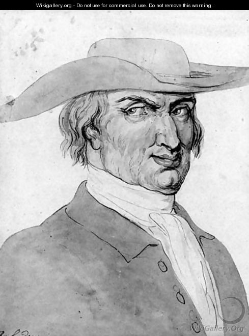 Study of a Quaker, bust-length - Thomas Rowlandson