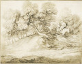 Travellers on a track in a landscape - Thomas Gainsborough