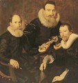 Group portrait of three gentlemen - Thomas De Keyser