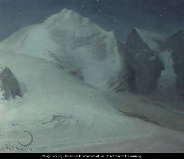 Moonlight in the Alps - Thomas Millie Dow