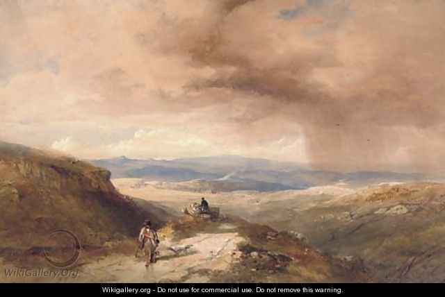 A winding road in the Yorkshire Dales - Thomas Miles Richardson, Jnr.