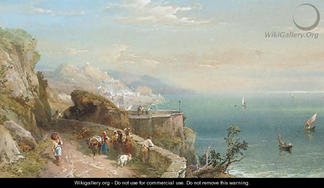 The Amalfi coast - Thomas Miles Richardson, Jnr.