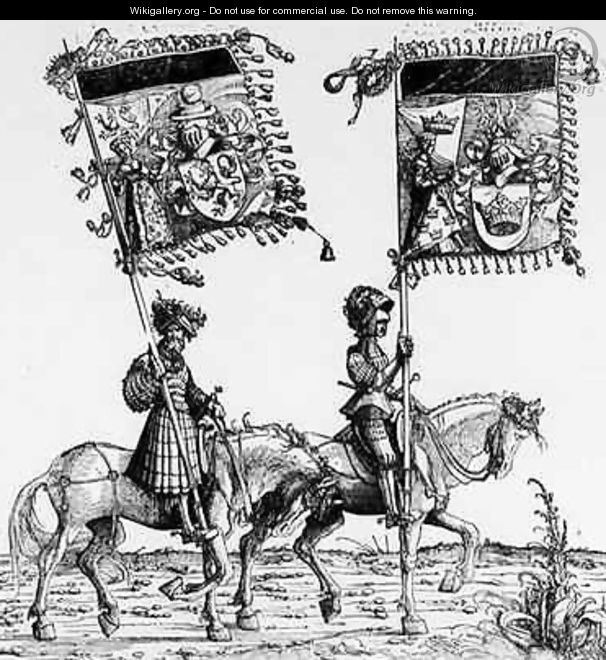 Two Mounted Knights - Hans, the elder Burgkmair