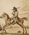 An illustration of H. Bunbury, 'An Academy for Grown Horsemen A Bit of Blood' - Henry William Bunbury