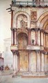 Corner of the Facade of St. Mark's Basilica, Venice - John Wharlton Bunney