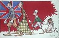 Postcard with a Caricature of a British Family - Eugene Cadel