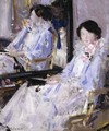 Girl in Blue Reflections - Francis Campbell Boileau Cadell
