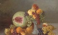 A melon, oranges, pears, grapes and pomegranates - Iulii Iul'evich (Julius) Klever
