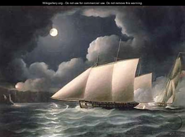 Smugglers and Revenue Cutter - Thomas Buttersworth