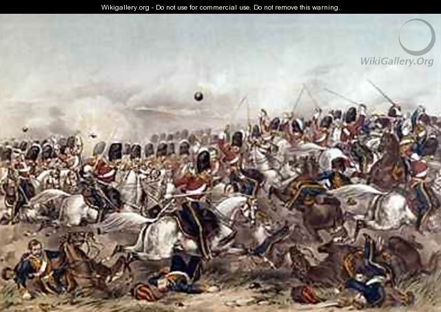 Battle of Balaclava Brilliant charge of the Scots Greys - Augustus Butler
