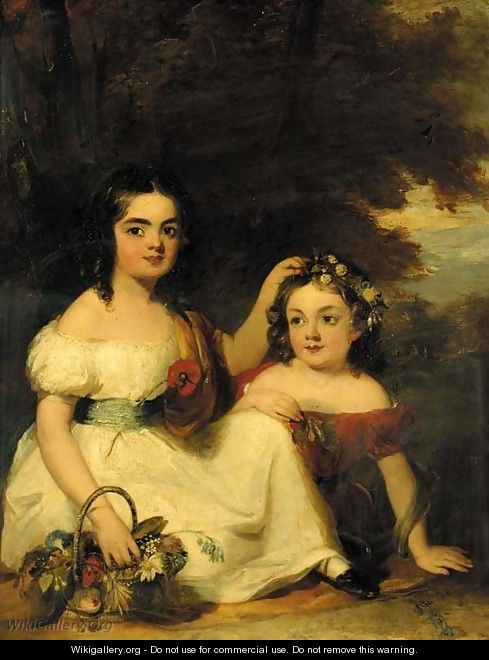 Portrait of Eleanor (1839-1895) and Mary Ann Rickards (1841-1926) - John William Salter