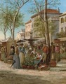 The market square, Grasse - William Raymond Dommersen
