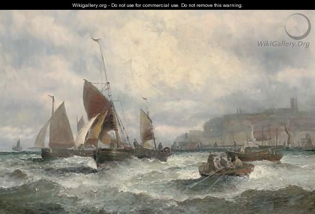 A blustery day on the Medway - William A. Thornley or Thornbery