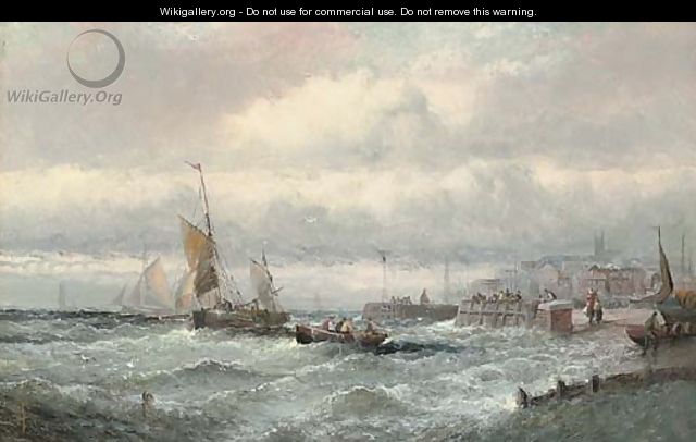 A stiff breeze off Ramsgate - William A. Thornley or Thornbery