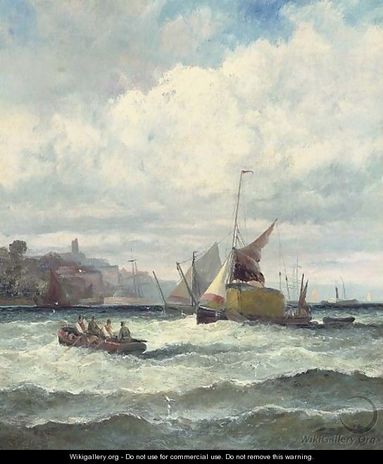 A blustery day off the south coast - William A. Thornley or Thornbery