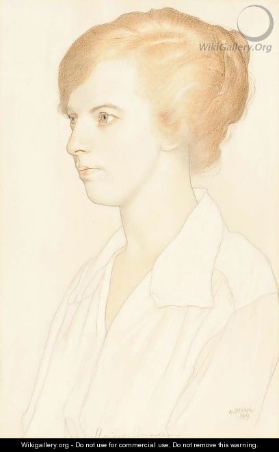 Portrait of Maisie Annan - William Strang