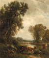 Cows by the Stream - William M. Hart