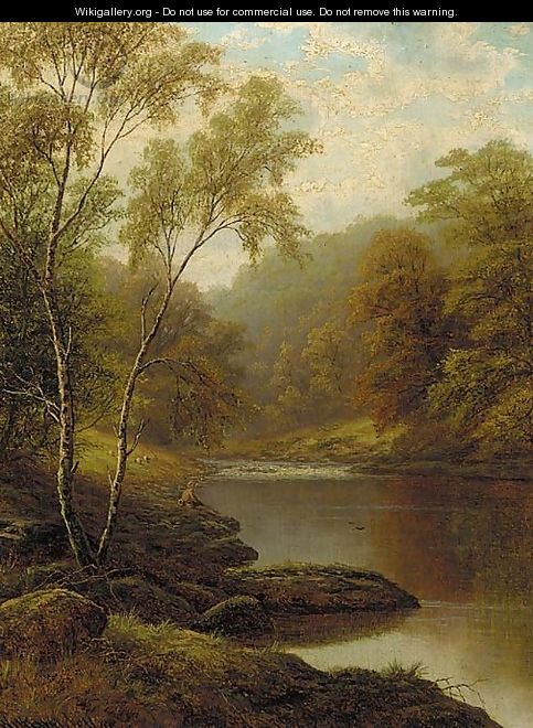 On the Wharf, Bolton Woods, Yorkshire - William Mellor