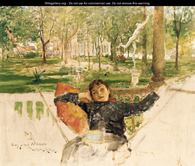 An Idle Afternoon - William Merritt Chase