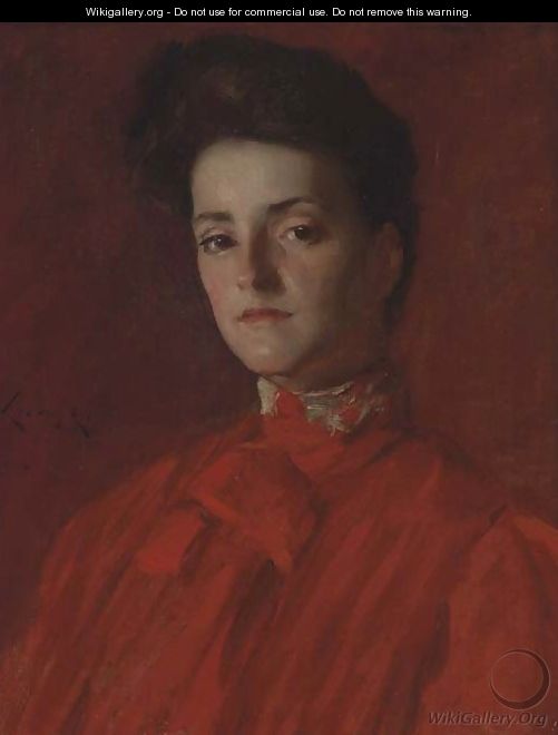 A Lady in Red - William Merritt Chase