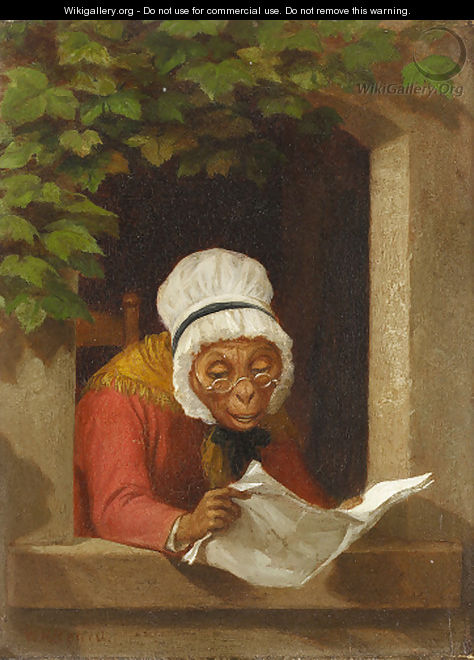 Reading the Paper - William Holbrook Beard