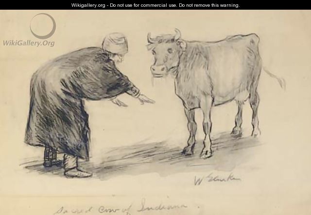 Sacred Cow, Indiana - William Glackens