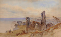 On the cliffs, Castle hill, Hastings - William James Boddy