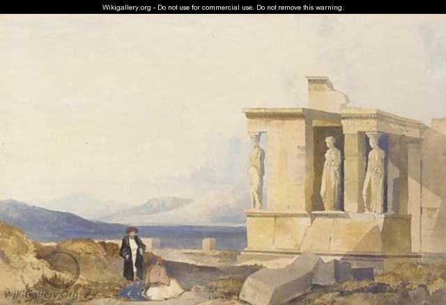 View of the east front of the Acropolis, Athens - William James Muller