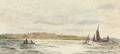 A Thames barge running up the estuary - William Lionel Wyllie