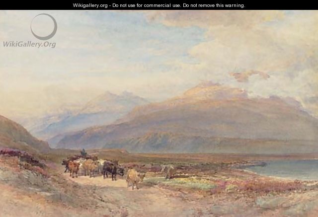Droving cattle in the Scottish highlands - William Leighton Leitch