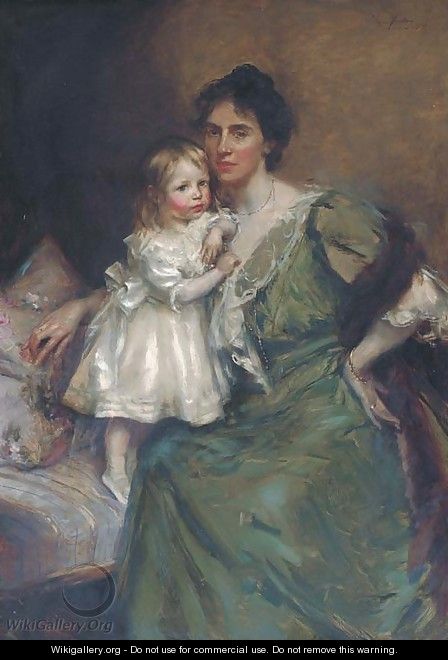 Portrait of a mother and daughter - William Findlay