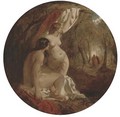 Two female nudes in a wood - William Etty