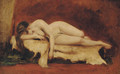 Study of a reclining female nude - William Etty