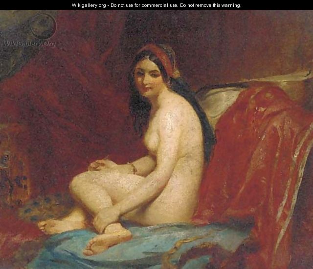 A female nude in an interior - William Etty