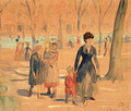 In the Park (Washington Square) - William Glackens