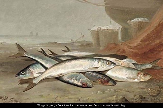 Mackeral on a beach - William Gibbons