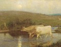 Cattle watering - William Henry Gore