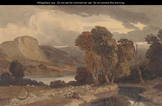 The Lake District, early evening - William Havell