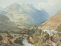 An Alpine valley near Grenoble - William Henry Stothard